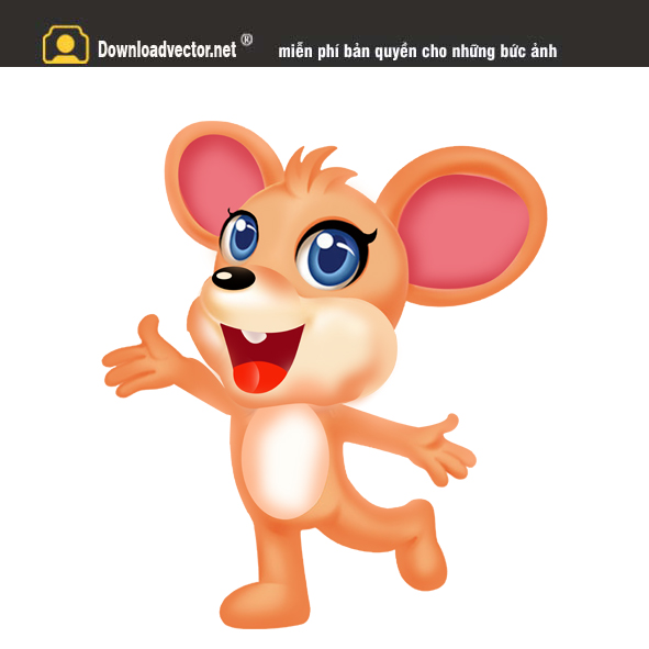 Vector con chuột in lịch tết miễn phí
