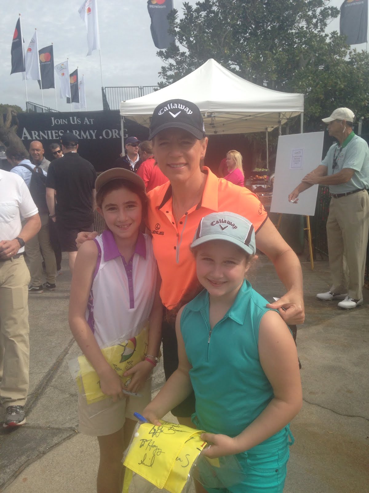 My sister, Me and My Hero, the best of all time, Annika Sorenstam!!