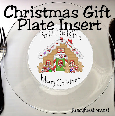 Give your neighbors and friends a little bit of home with this cute Christmas gift plate insert.  Print out this insert and add to a glass plate and you have an easy gift for everyone on your Christmas list.