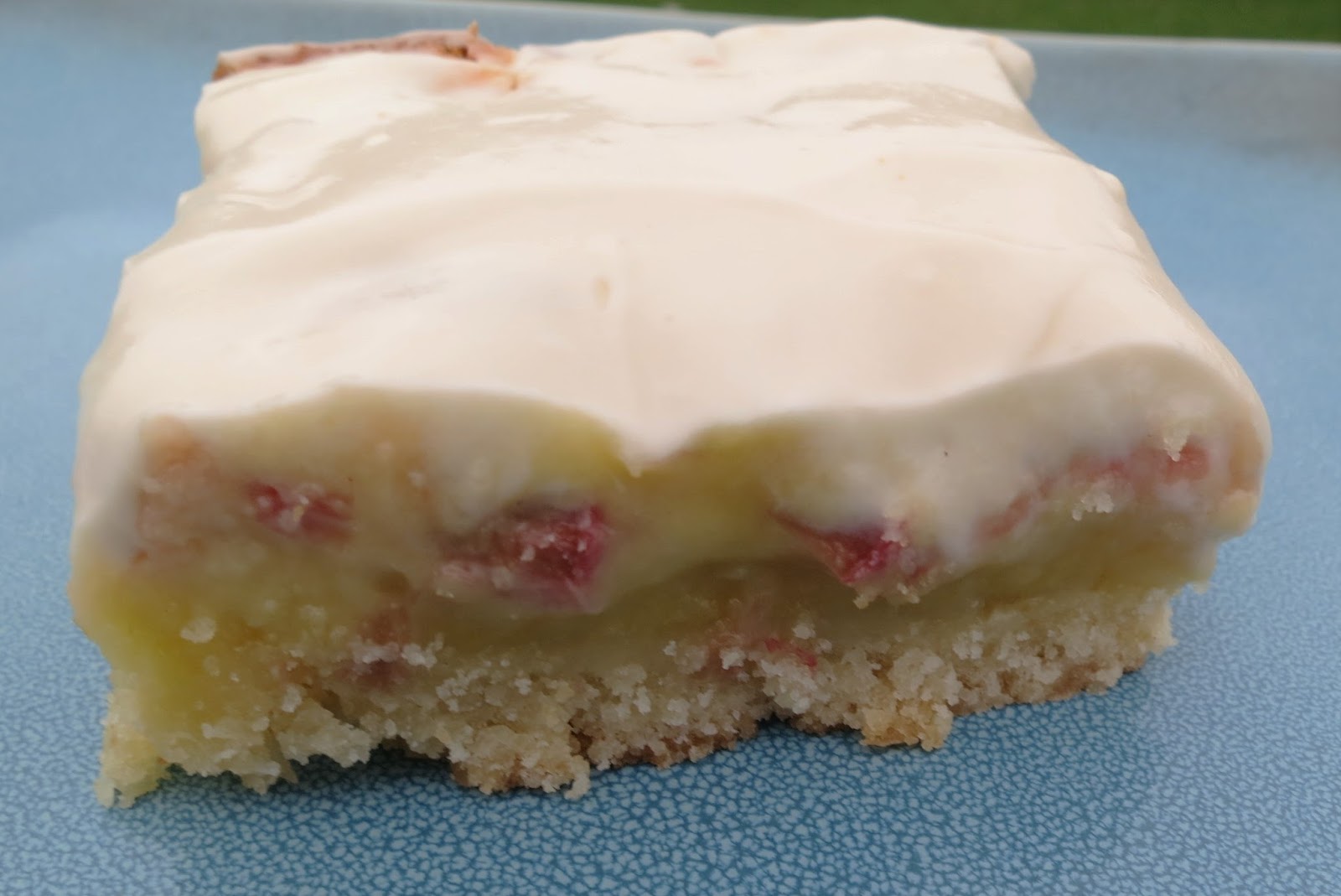 Singing In The Kitchen Cream Cheese Rhubarb Custard Dessert