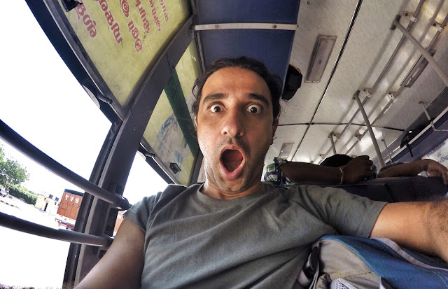 road trip bus tamil nadu bangalore tirupur selfie 