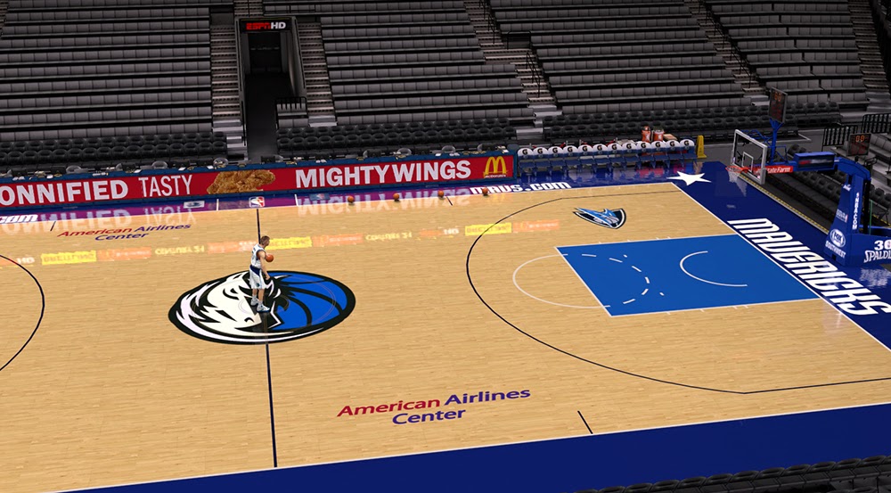 NBA 2K14 Dallas Mavericks Court Update 