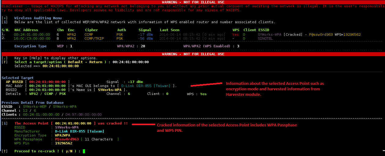 SYWorks Programming WAIDPS Wireless Auditing Intrusion Detection 