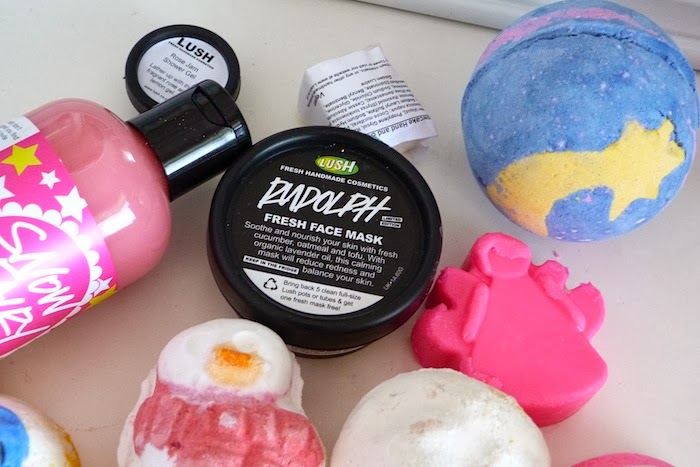 a photo of a Lush Christmas Haul 2013