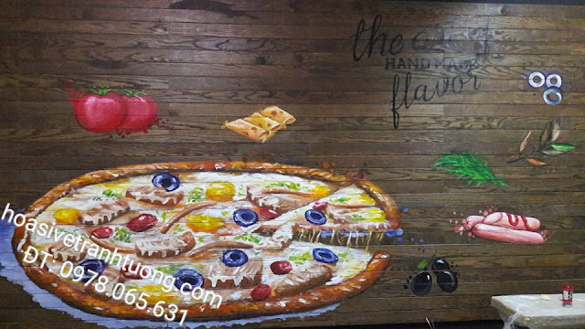 vẽ tranh tường quán cafe tranh tường cafe