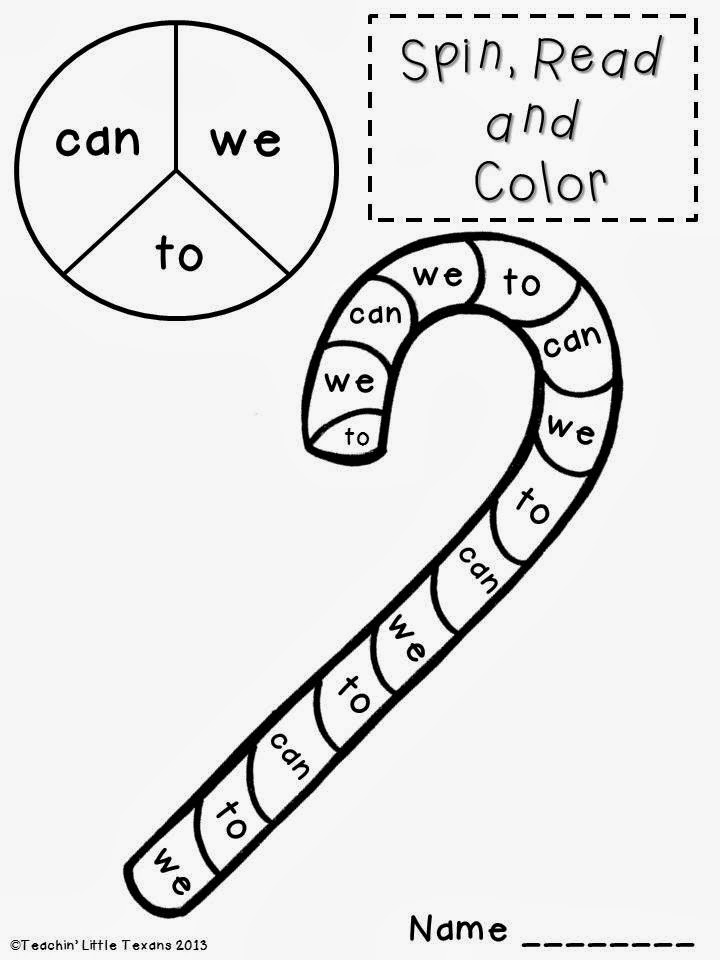 Teachin' Little Texans: Manic Monday {Holiday Sight Word Freebie}