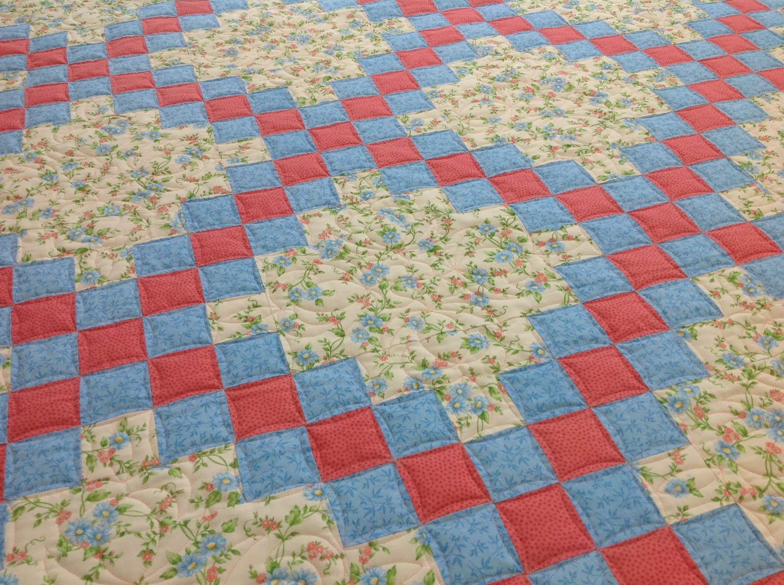 Irish Chain Quilt Custom Quilting