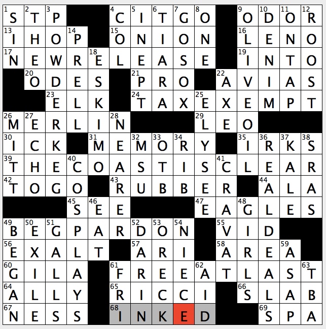 Rex Parker Does The Nyt Crossword Puzzle French President S Palace Mon 1 15 18 Cruet Filler At Italian Restaurant