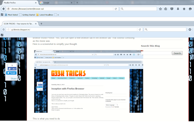 Firefox Inception Firefox Inception