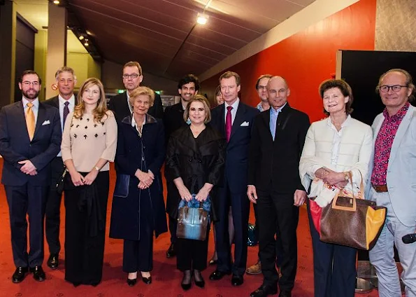 Grand Duke Henri, Duchess Maria Teresa, Prince Guillaume, Princess Stephanie, Marie-Astrid and Princess Margretha. Solar Impulse, l'impossible tour du monde