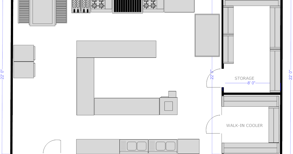 52+ Free Restaurant Kitchen Design Layout