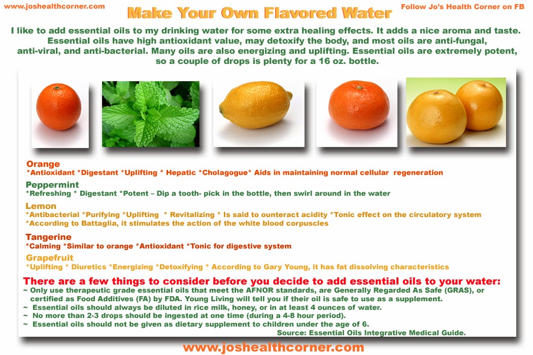 Add Essential Oils to Your Drinking Water Jo's Health Corner