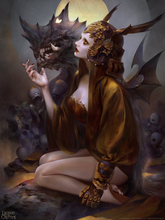 As incríveis ilustrações de fantasia com um estilo oriental de Mingzhu Yang Mingzhu Yang artstation deviantart ilustrações fantasia chinesa games legend of the cryptids