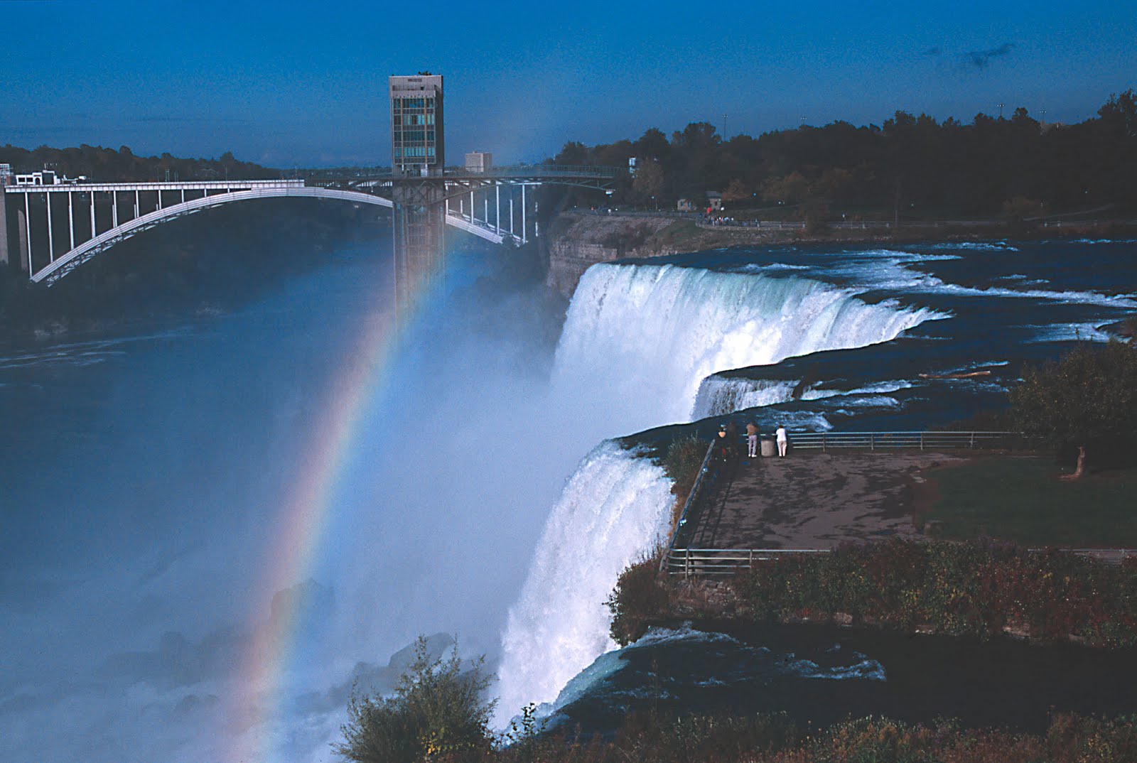 Niagara Falls Horseshoe Falls with a Rainbow Fact Fetcher