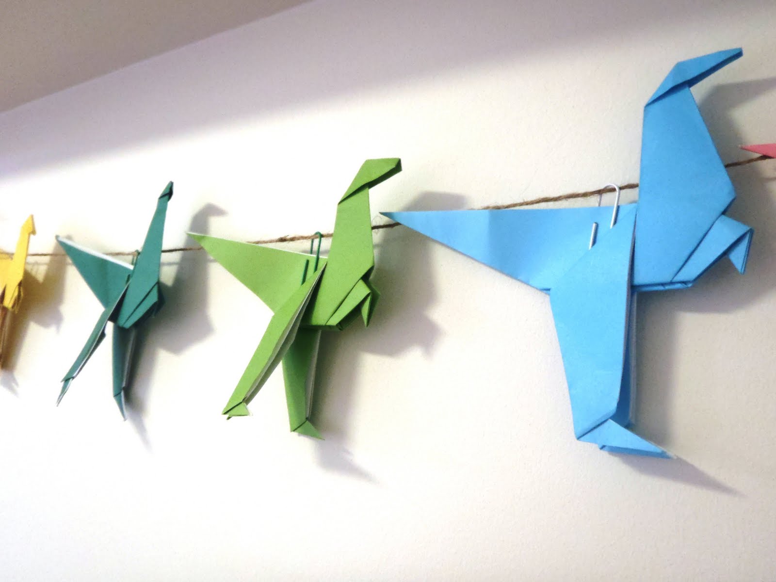 A Little Learning For Two: Origami Dinosaurs