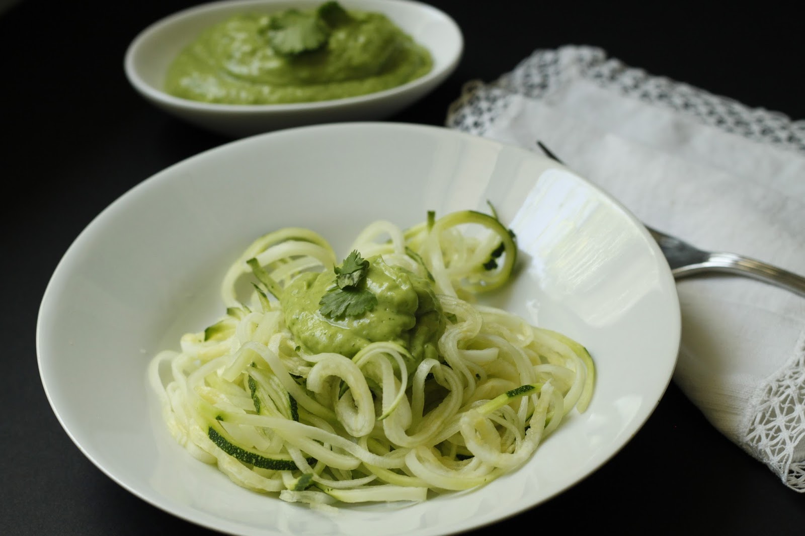 Healthy Avocado Dressing for Zucchini Carpaccio Fashion For Real People