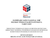 Soal dan Jawaban OSN IPS SMP 2019 Tingkat Kabupaten No 1-20