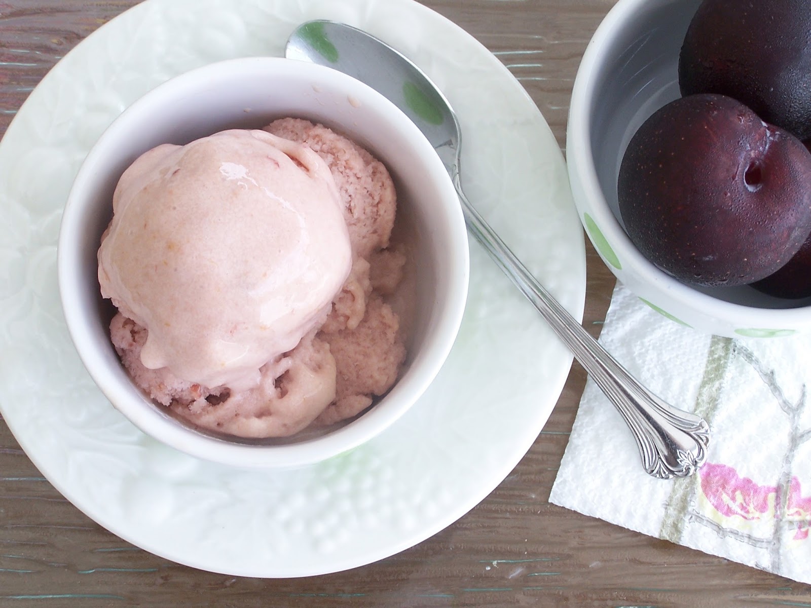Dairy Free Plum Coconut Ice Cream Recipe CFL Organics Blog