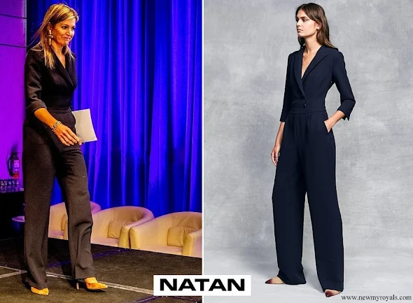 Queen Maxima wore Natan Crepe Jumpsuit