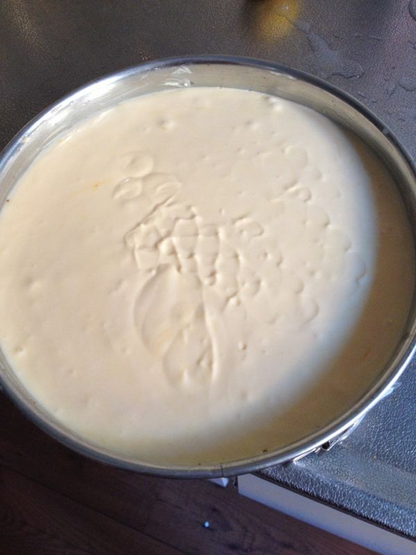 The travel recipe. Bagels and beans cheesecake!