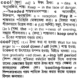 cool bangla meaning 