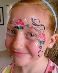 face painting princess crown rose roses paint party valentines parties illusions balloon llc aka