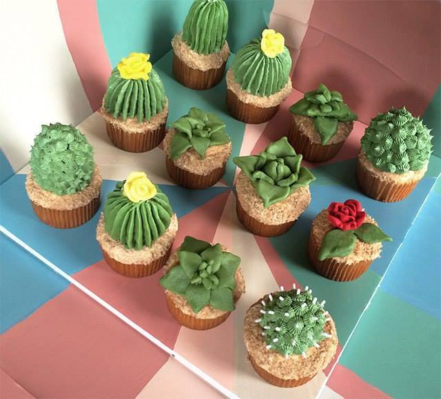 Cakes, DIY House Plant Cupcakes