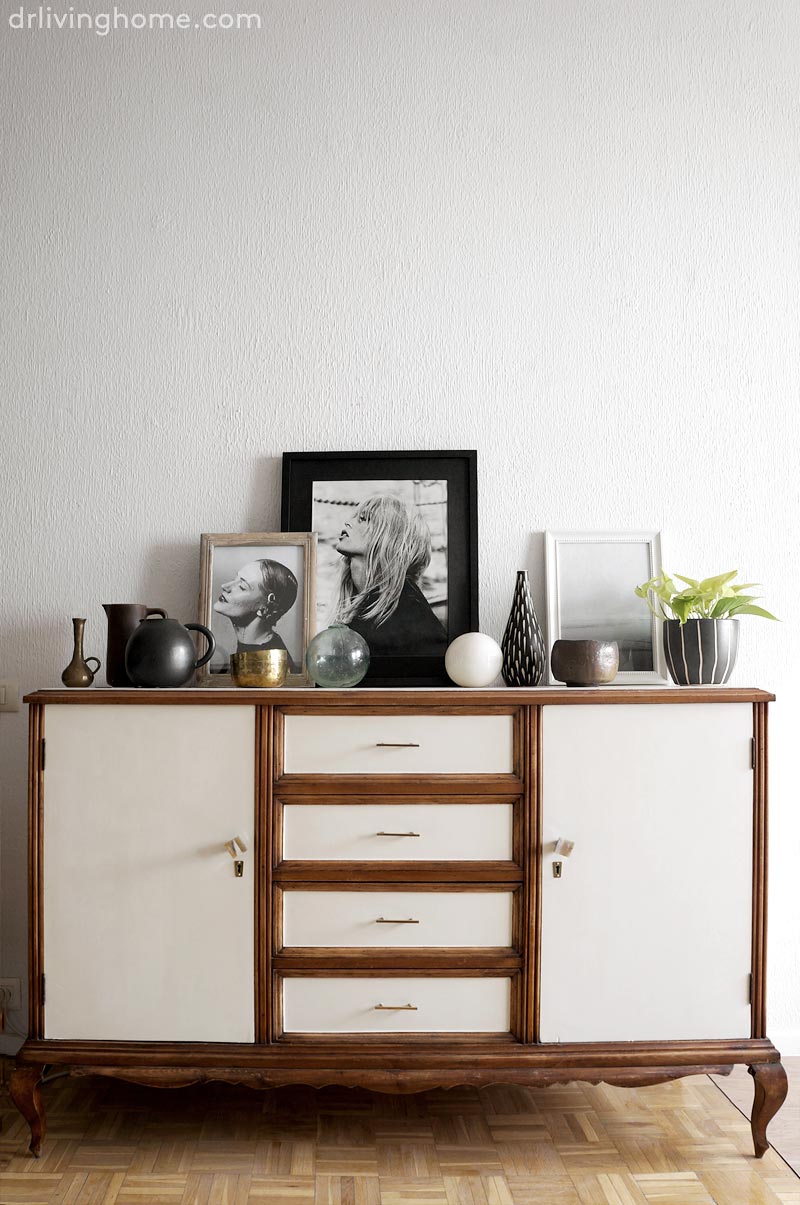 An old sideboard gets a classy and modern makeover