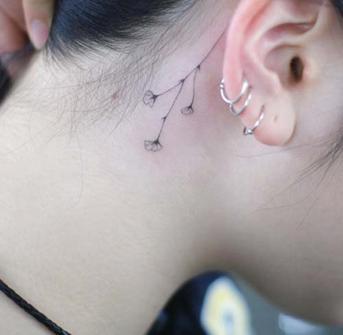 kulak arkası çiçek dövmesi tumblr behind ear flower tattoo kulak arkası çiçek dövmesi tumblr behind ear flower tattoo