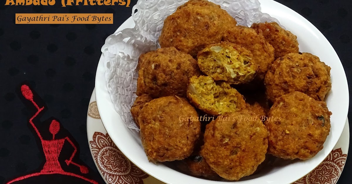 Gayathri Pai's Food Bytes Traditional CabbageOnion Ambado (Fritters).