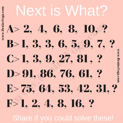 What comes next Brain Teasers