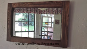 Eclectic Red Barn: Old mirror gets cleaned up and fix Mirror is dated March 21, 1919.