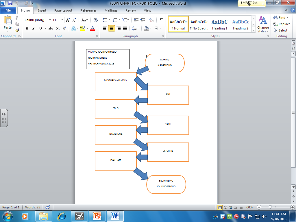 Flow Chart In Ms Word 2013