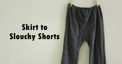 DIY Refashion - Skirt to slouchy shorts! - AGY TEXTILE ARTIST