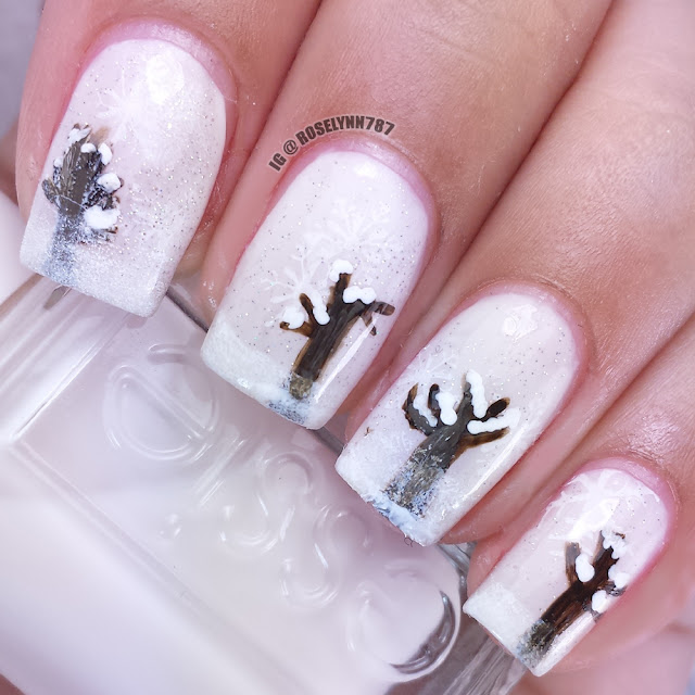 Winter Scene Nails