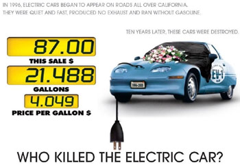 killed electric car thesis Who killed the electric car essay sample introduction chris pain film is however based on some more recent efforts which were implemented by the california air resource board when it passed an emission bill which supported that any auto company which wanted to sell car in the market had to make sure that more about 2 percent of the cars sold were emission free. killed electric car thesis Who killed the electric car essay sample introduction chris pain film is however based on some more recent efforts which were implemented by the california air resource board when it passed an emission bill which supported that any auto company which wanted to sell car in the market had to make sure that more about 2 percent of the cars sold were emission free.