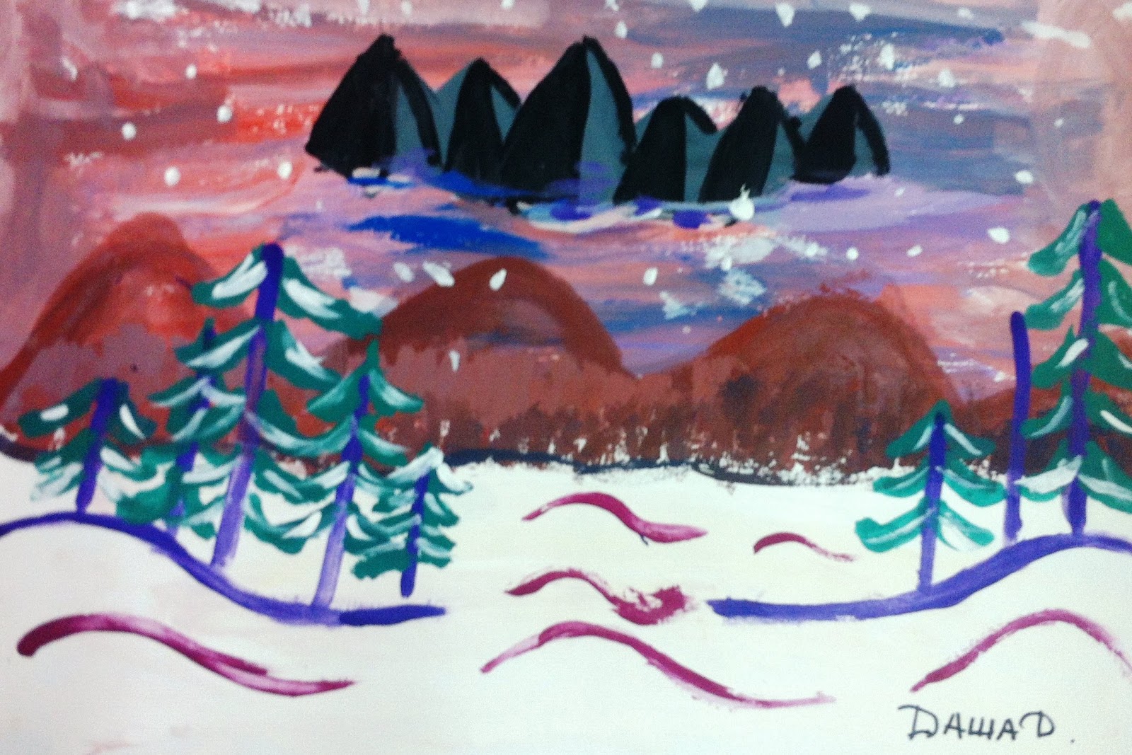 Иллюстрация к стихотворению чародейкою зимою. Рисование на тему природа зимой. Зимние пейзажи для детей 7 лет. Рисунок на тему чародейка зима. Рисунок на тему волшебница зима.