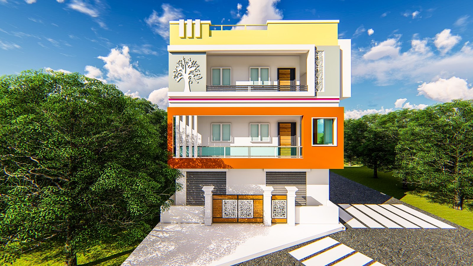 50 Best House Front Elevation Design - Design Talk