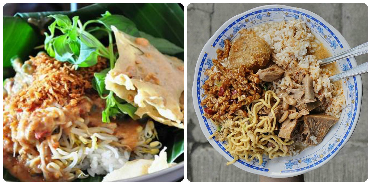 Nasi Pecel, Lodeh di Warung Kuning Kalibokor http://thepowerofjatim.blogspot.co.id/2017/07/12-makanan-enak-di-surabaya-ciamik-soro.html