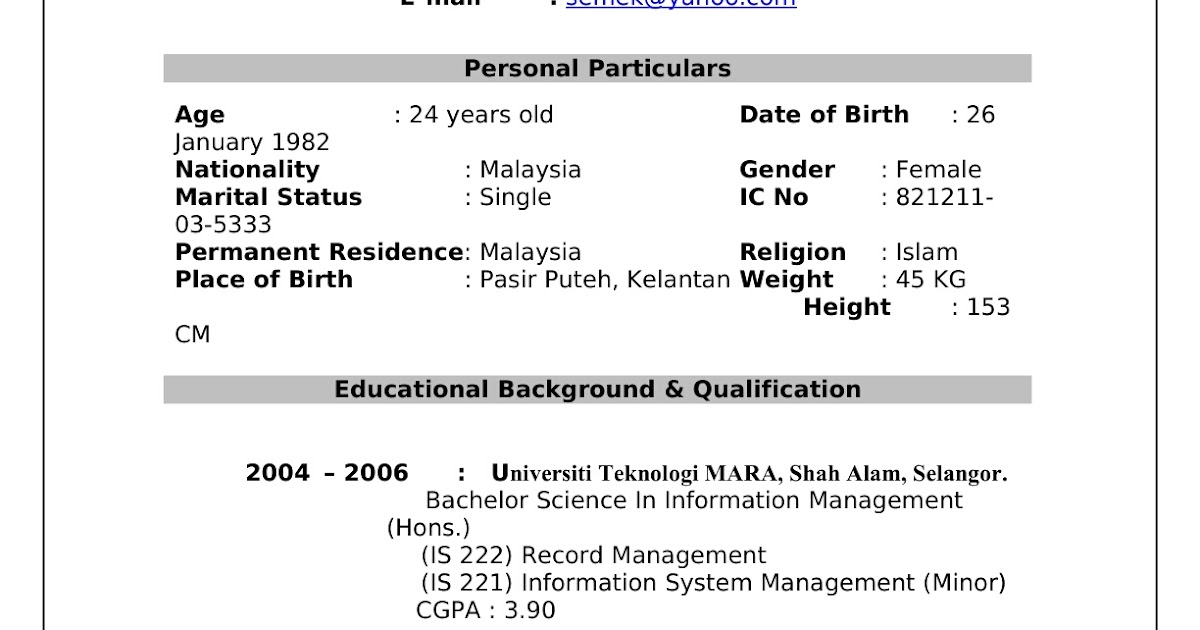 20+ Contoh Resume Ilmu Negara - Calon Pekerja