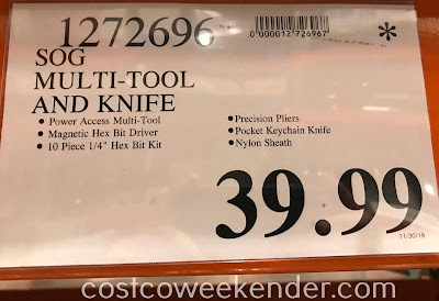 Deal for the SOG Multi-Tool and Knife at Costco
