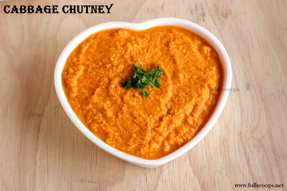 Cabbage Chutney No Onion Chutney Full Scoops A food blog with