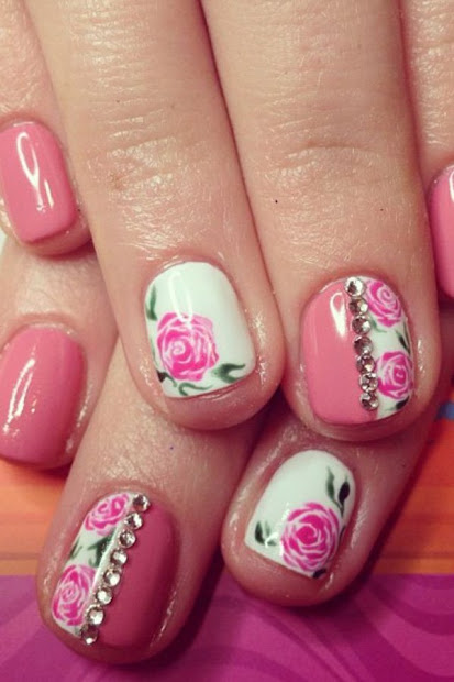 awesome flower nail design