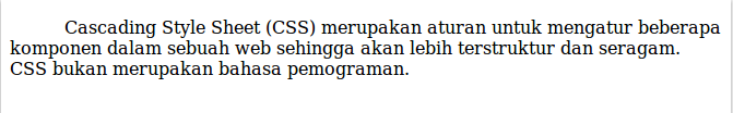 For Your Information: CSS : Format Teks Dengan CSS