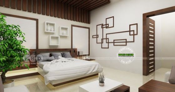 Modern Master Bedroom With False Ceiling Design Kerala Modern Master Bedroom With False Ceiling Design Kerala
