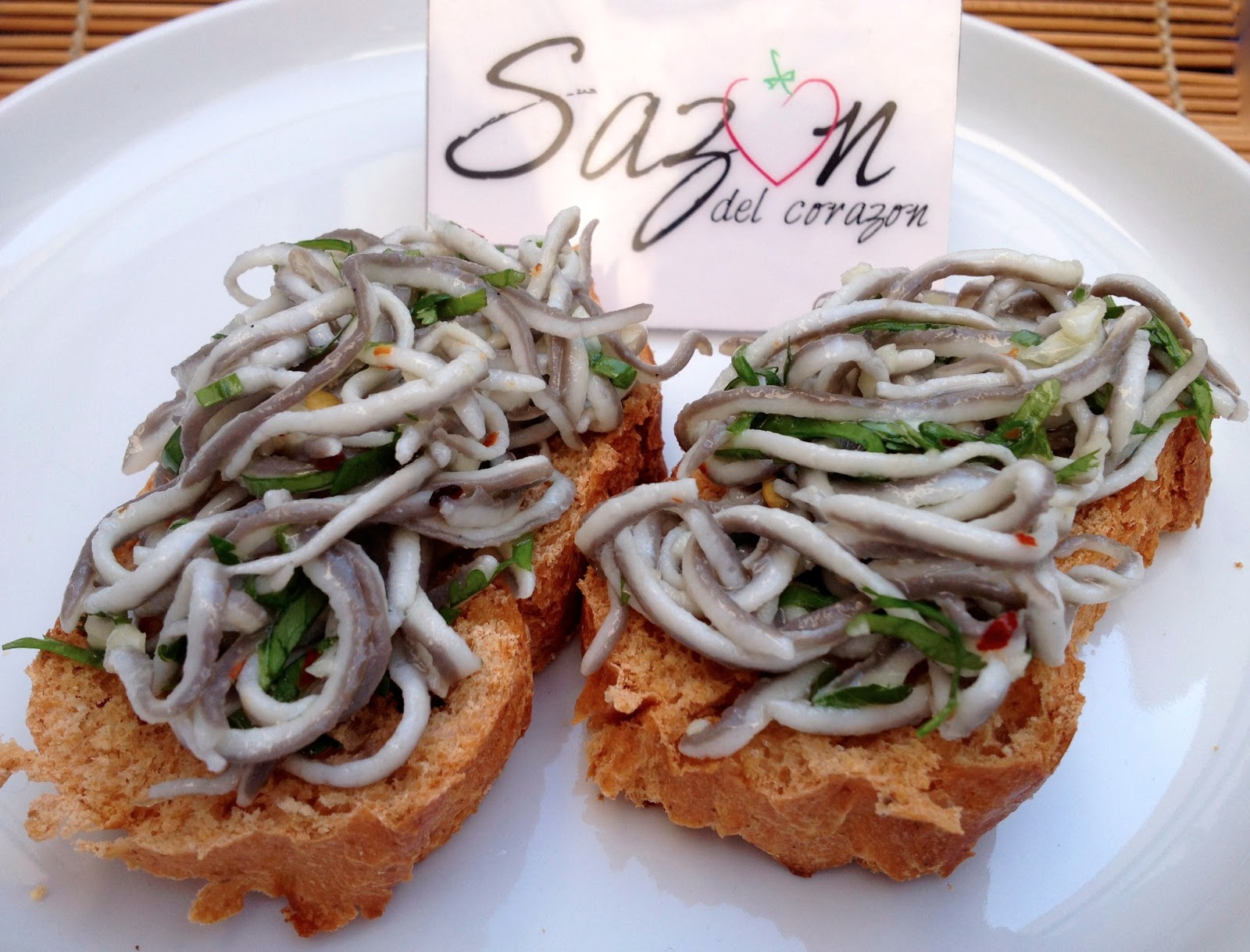 Sazón del corazón: Tapa de angulas