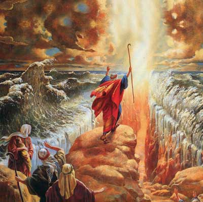 The Exodus By God : Moses separating the Red Sea | CHRISTIANS CAMPUS