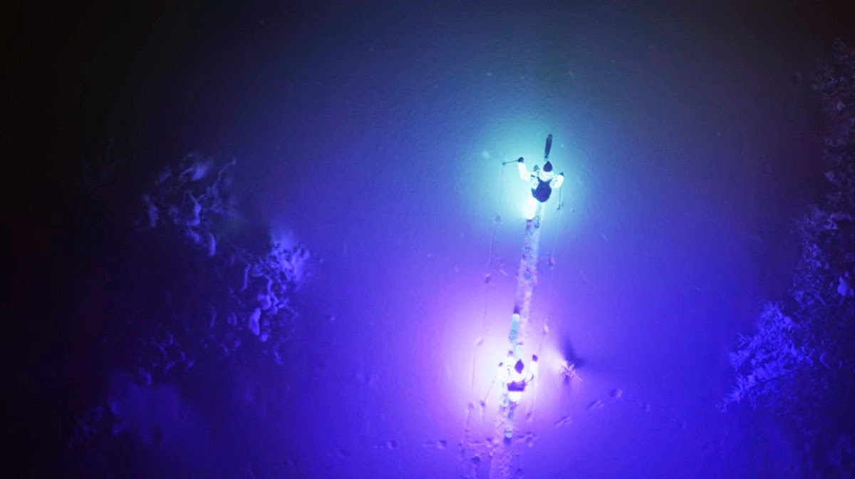 Afterglow: Skiers Traverse an Alaskan Mountain Range Wearing LED Light Suits Afterglow: Skiers Traverse an Alaskan Mountain Range Wearing LED Light Suits