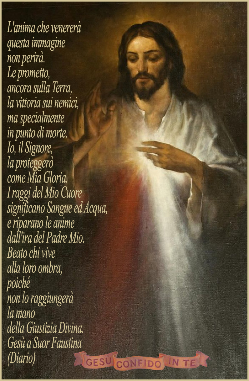Il Diario di Suor Faustina L'anima che venererà questa immagine non perirà Il Diario di Suor Faustina L'anima che venererà questa immagine non perirà