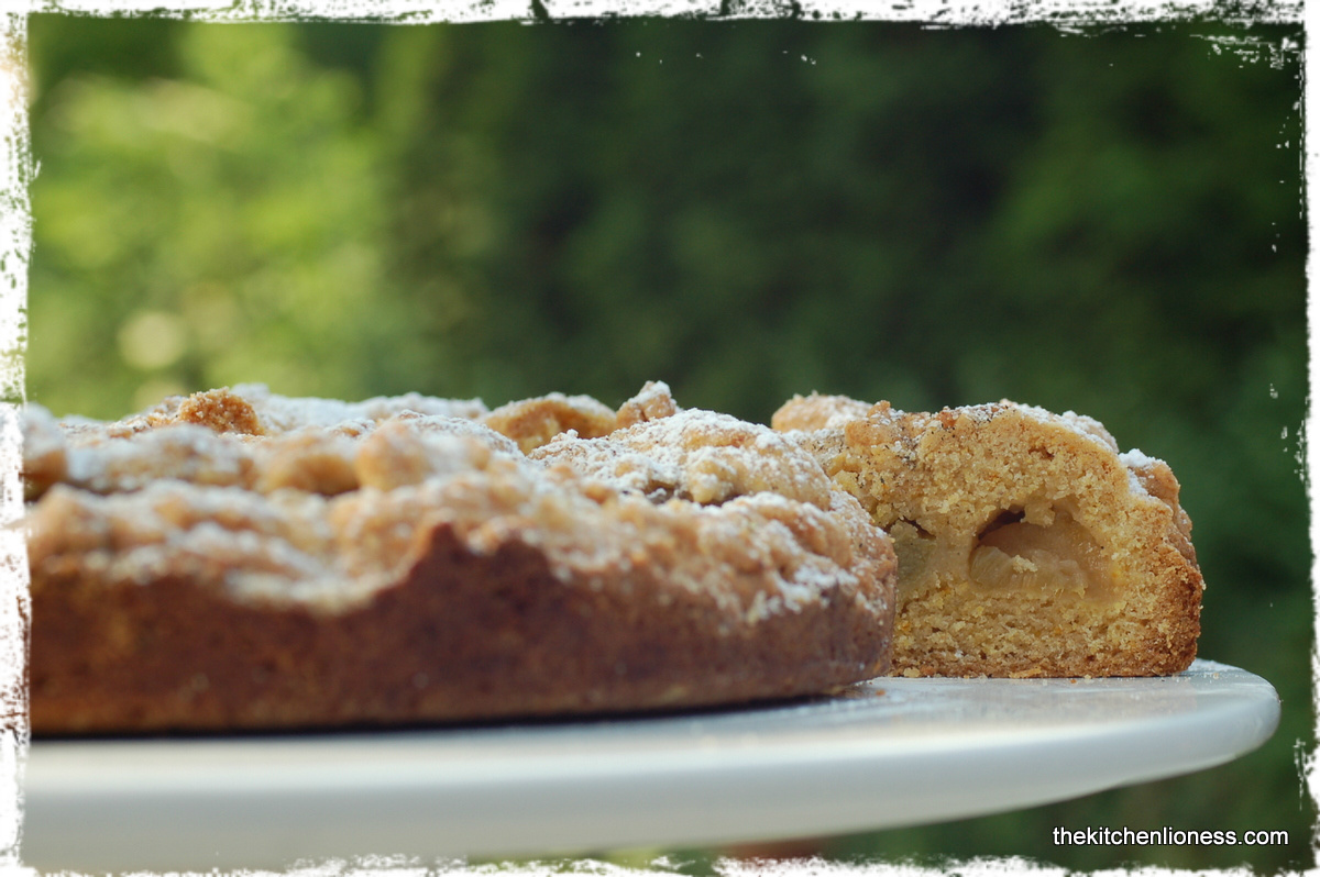 The Kitchen Lioness Nigel Slater's Rhubarb Cinnamon Polenta Cake